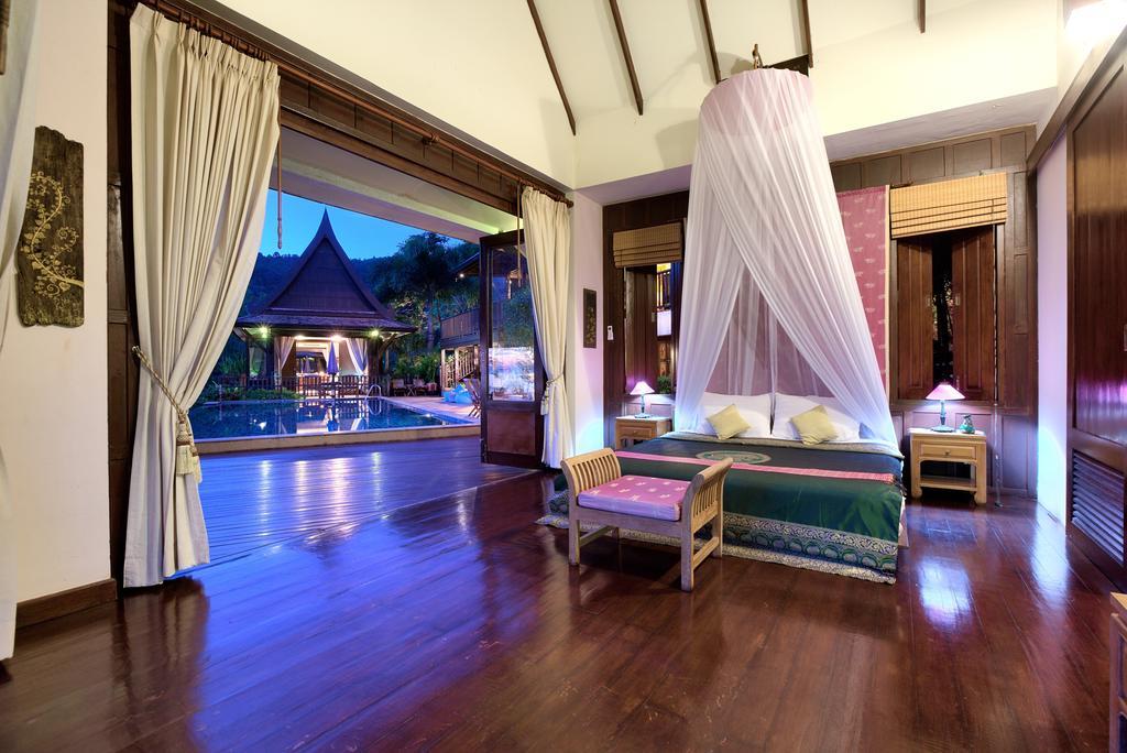 Villa Thai Teak - Panoramic Sea & Sunset Views Koh Samui Rum bild