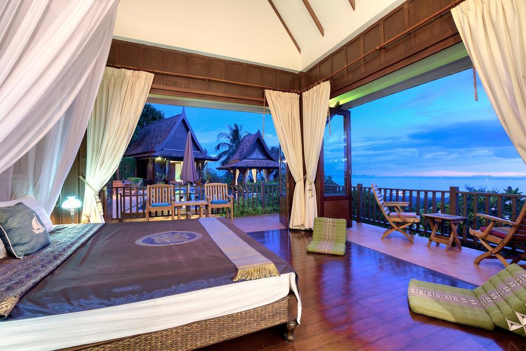 Villa Thai Teak - Panoramic Sea & Sunset Views Koh Samui Rum bild