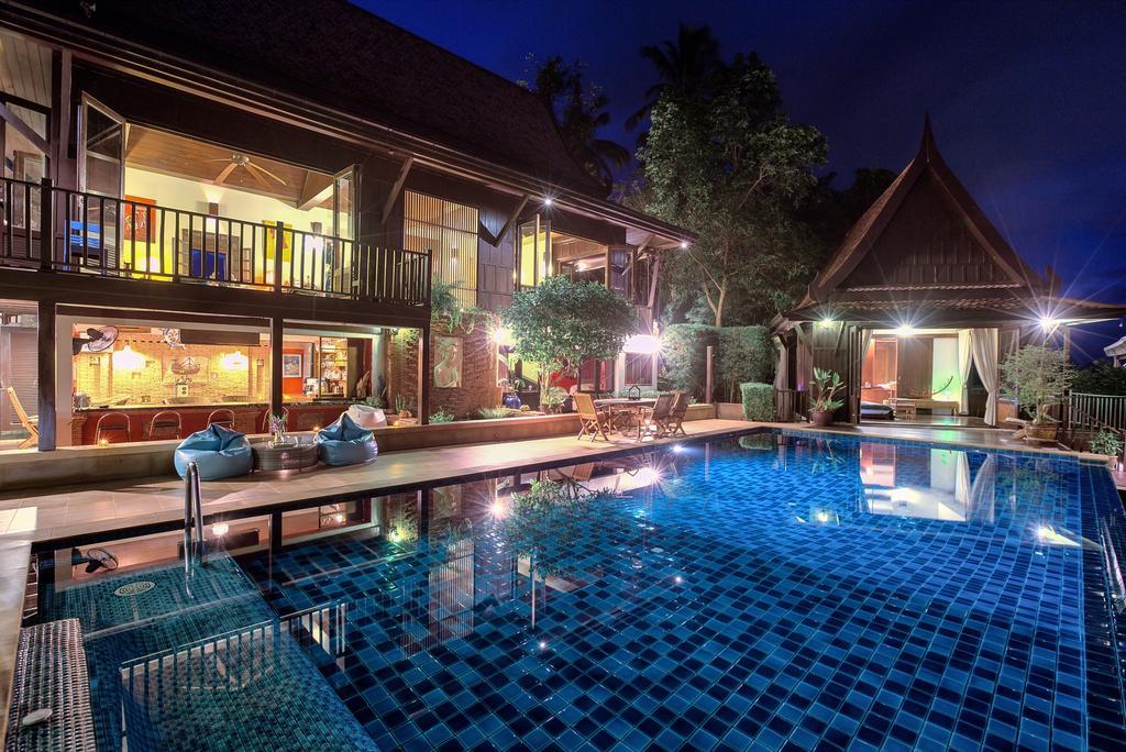 Villa Thai Teak - Panoramic Sea & Sunset Views Koh Samui Rum bild