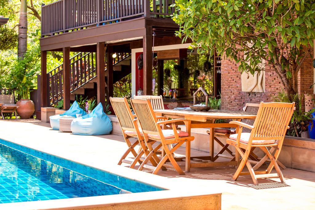 Villa Thai Teak - Panoramic Sea & Sunset Views Koh Samui Rum bild