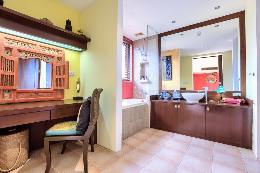 Villa Thai Teak - Panoramic Sea & Sunset Views Koh Samui Rum bild
