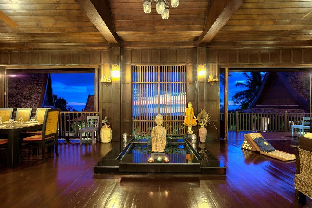 Villa Thai Teak - Panoramic Sea & Sunset Views Koh Samui Rum bild