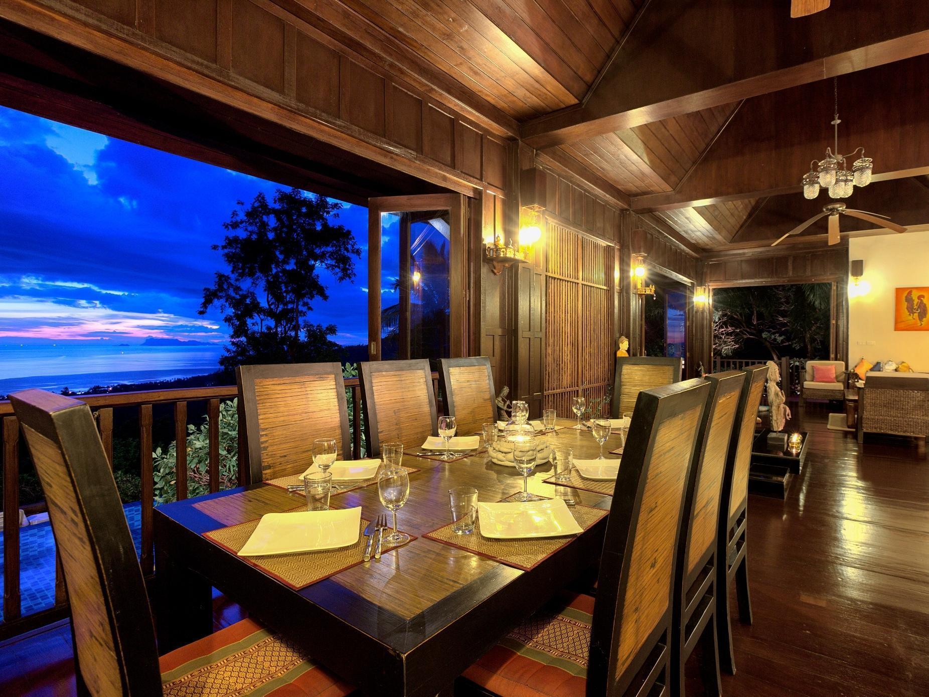 Villa Thai Teak - Panoramic Sea & Sunset Views Koh Samui Exteriör bild