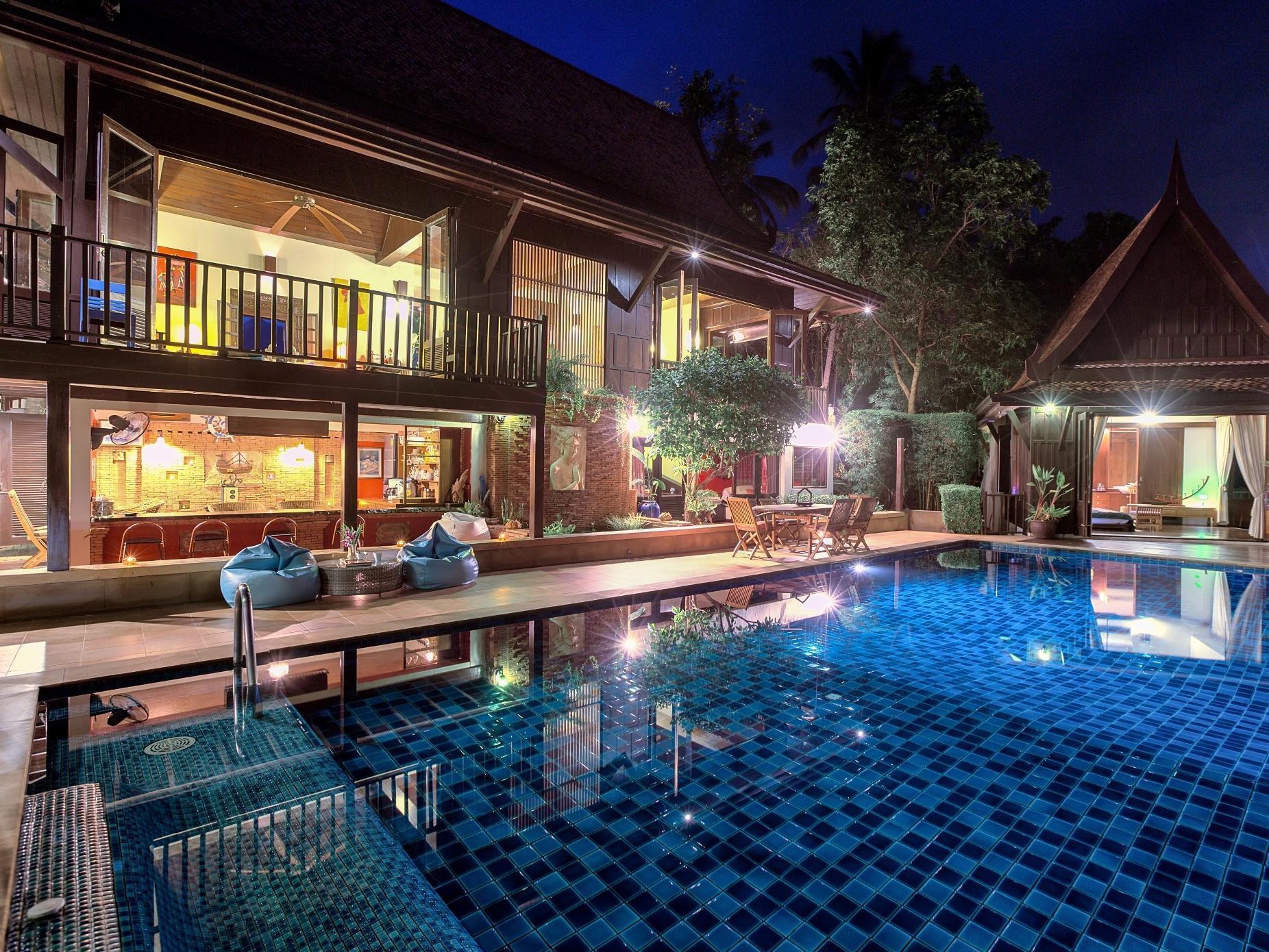 Villa Thai Teak - Panoramic Sea & Sunset Views Koh Samui Exteriör bild